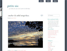 Tablet Screenshot of petitevie.net